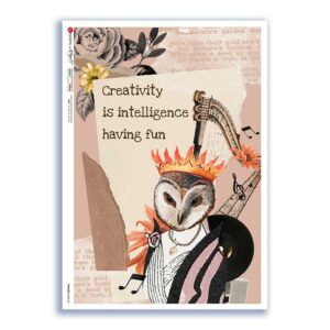 PHRASES-0040-UK. Papel de Arroz frases para decoupage.