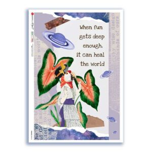 PHRASES-0042-UK. Papel de Arroz frases para decoupage.