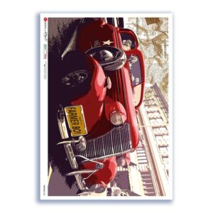 VEHICLES-0056. Papel de Arroz vehículos para decoupage.