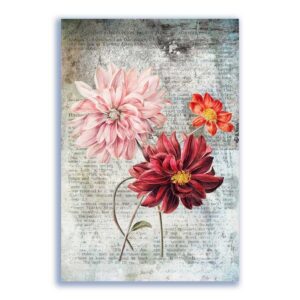 GF-FLORES-038. Papel de arroz de gran tamaño