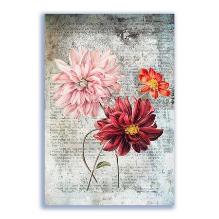 GF-FLORES-038. Papel de arroz de gran tamaño