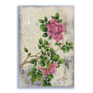 GF-FLORES-040. Papel de arroz de gran tamaño