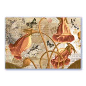 GF-FLORES-048. Papel de arroz de gran tamaño