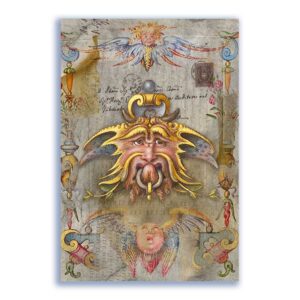 GF-GROTESCAS-014. Papel de arroz de gran tamaño