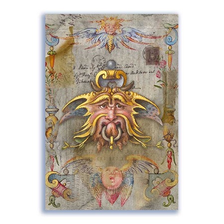 GF-GROTESCAS-014. Papel de arroz de gran tamaño