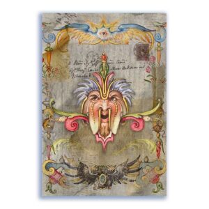 GF-GROTESCAS-015. Papel de arroz de gran tamaño