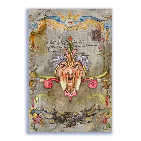 GF-GROTESCAS-015. Papel de arroz de gran tamaño