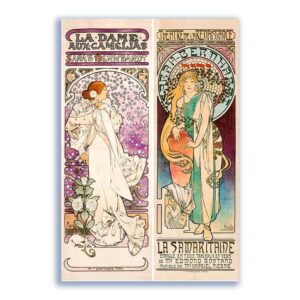 GF-ART NOUVEAU-014. Papel de arroz de gran tamaño