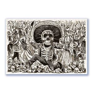 GF-CALAVERAS-017. Papel de arroz de gran tamaño