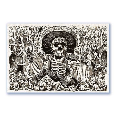 GF-CALAVERAS-017. Papel de arroz de gran tamaño