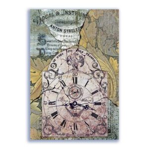 GF-RELOJES-016. Papel de arroz de gran tamaño