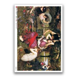 ARTWORK-0130. Papel de Arroz obras de arte para decoupage.