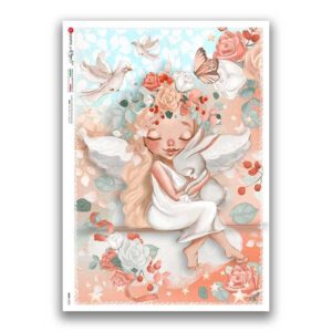 BABY-0095. Papel de Arroz niños para decoupage