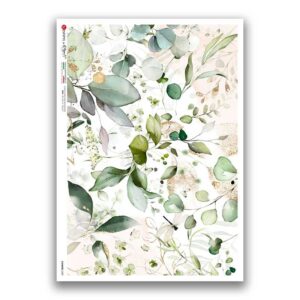 FLOWERS-0387. Papel de Arroz flores para decoupage.