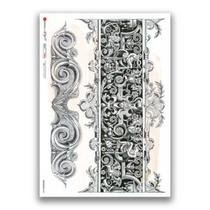 GROTTESCHE-0020. Papel de Arroz grotesca para decoupage.