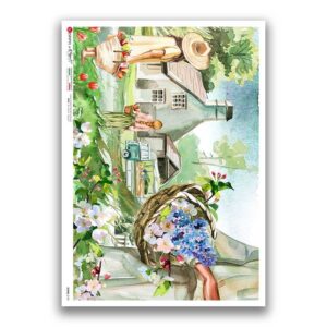 SCENE-0139. Papel de Arroz pictórico para decoupage.