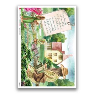 SCENE-0140. Papel de Arroz pictórico para decoupage.