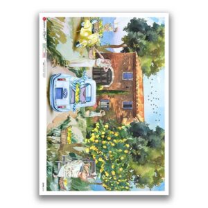 SCENE-0143. Papel de Arroz pictórico para decoupage.