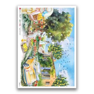 SCENE-0144. Papel de Arroz pictórico para decoupage.