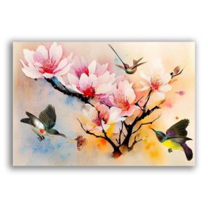 GF-FLORES-061. Papel de arroz de gran tamaño