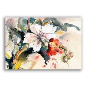 GF-FLORES-064. Papel de arroz de gran tamaño