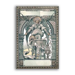 GF-ART NOUVEAU-019. Papel de arroz de gran tamaño