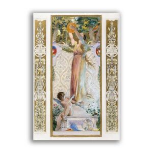 GF-ART NOUVEAU-020. Papel de arroz de gran tamaño