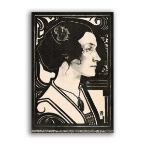 GF-ART NOUVEAU-023. Papel de arroz de gran tamaño