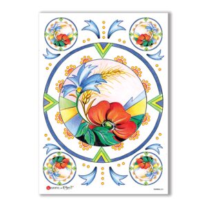 FLOWERS-0061. Papel de Arroz flores para decoupage.