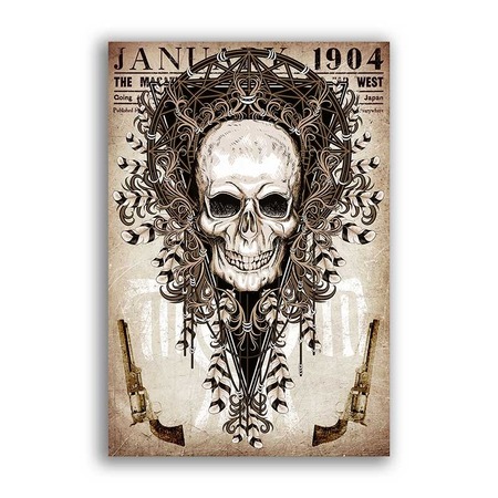 GF-CALAVERAS-025. Papel de arroz de gran tamaño