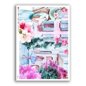 SCENE-0146. Papel de Arroz pictórico para decoupage.