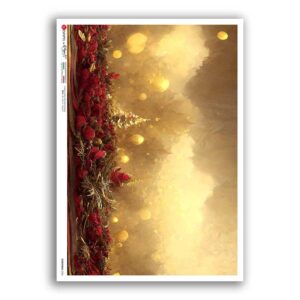 CHRISTMAS-0356. Papel de Arroz victoriano Navidad para decoupage.