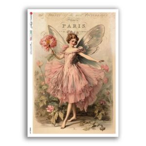 FAIRIES-0099. Papel de Arroz hadas para decoupage.