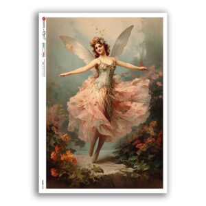 FAIRIES-0100. Papel de Arroz hadas para decoupage.