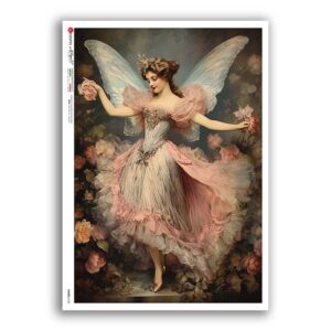 FAIRIES-0102. Papel de Arroz hadas para decoupage.