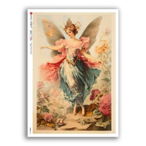 FAIRIES-0104. Papel de Arroz hadas para decoupage.