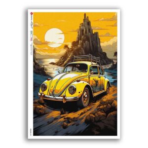 VEHICLES-0069. Papel de Arroz vehículos para decoupage.
