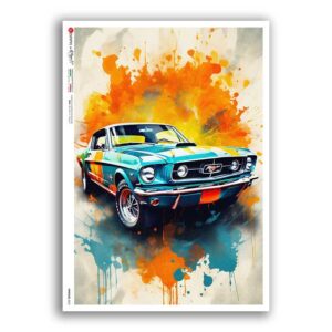 VEHICLES-0071. Papel de Arroz vehículos para decoupage.