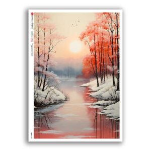 VIEWS-0198. Papel de Arroz paisajes para decoupage.