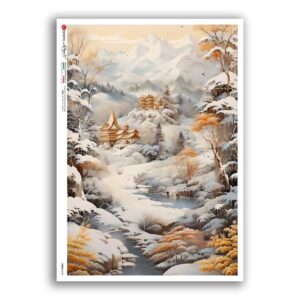 VIEWS-0199. Papel de Arroz paisajes para decoupage.