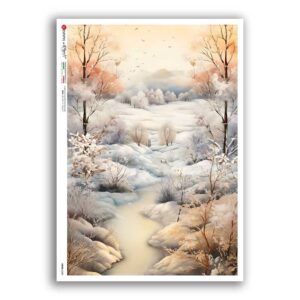 VIEWS-0200. Papel de Arroz paisajes para decoupage.