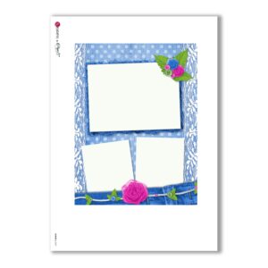 ALBUM-L-0047. Papel de Arroz album para decoupage.
