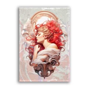 GF-ART NOUVEAU-027. Papel de arroz de gran tamaño