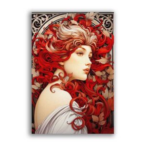 GF-ART NOUVEAU-028. Papel de arroz de gran tamaño