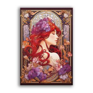 GF-ART NOUVEAU-033. Papel de arroz de gran tamaño