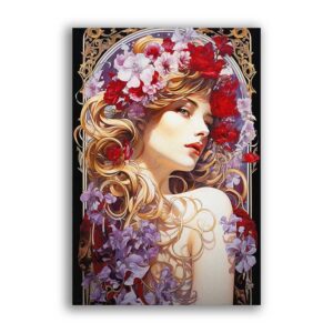 GF-ART NOUVEAU-034. Papel de arroz de gran tamaño