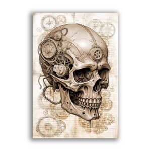 GF-CALAVERAS-031. Papel de arroz de gran tamaño