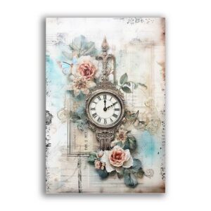 GF-RELOJES-024. Papel de arroz de gran tamaño