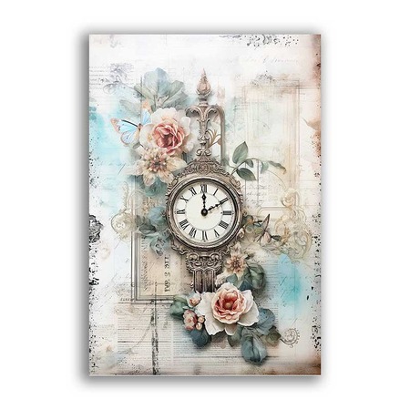GF-RELOJES-024. Papel de arroz de gran tamaño