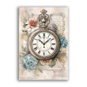 GF-RELOJES-026. Papel de arroz de gran tamaño